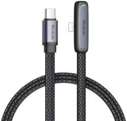 Mcdodo CA-3350 USB-USB-C szögkábel, 1, 2 m (fekete) (CA-3350)