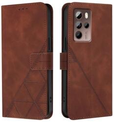TRIANGLE Husă portofel cu curea HTC U24 Pro maro