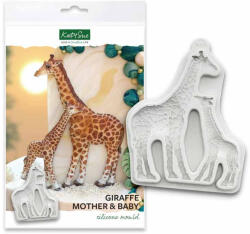 Katy Sue Designs Mulaj Silicon Mama Girafa si Puiul, 2 Subiecte (CF0027)