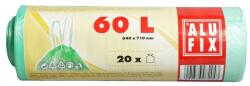 Alufix Szemeteszsák, zárószalagos, 60 l, 20 db, 64x71 cm, 16 , ALUFIX, zöld (MSZH60UNINEW) - kellekanyagonline