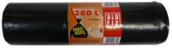 Alufix Szemeteszsák, 280 l, 5 db, 115x135 cm, 60 , ALUFIX, fekete (MS280UNINEW) - kellekanyagonline