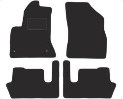 Citroen C4 Picasso I 2006-2012 prémium fekete velúrszőnyeg szett piros fehér cérnás varrással