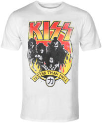 NNM Tricou bărbați Kiss - Hotter Than Hell - Alb - 50788400