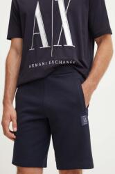 Armani Exchange pamut rövidnadrág sötétkék, férfi - sötétkék XL