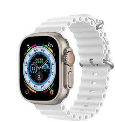 DUX DUCIS pótszíj Apple Watch 8/7/6/5/4/3/2/SE (45/44/42mm) okosórára - Fehér KP25120