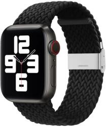 Techsuit Cserélhető szíj az Apple Watch 1/2/3/4/5/6/7/8/9/SE/SE 2/Ultra/Ultra 2 - (42/44/45/49mm) okosórára - Fekete KP30202