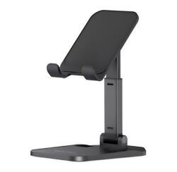 Awei X11 asztali tartó (univerzális, állvány, dönthető, 11 - 15cm magas, alumínium) FEKETE Samsung Galaxy S (GT-I9000), Samsung Galaxy SL (GT-I9003), Samsung Galaxy S Plus (GT-I9001), HTC Wildf (X11_B)