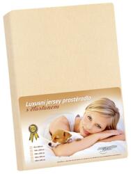 Bellatex Cearceaf jersey cu elastan, bej, bej, 200 x 220 cm