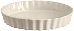 Emile Henry Керамична кръгла форма за тарт emile henry deep tart dish дълбока - Ø32 см - цвят екрю (eh 6032-02)