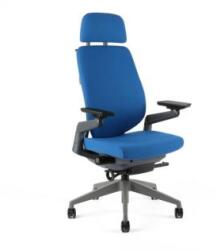 Office Pro Scaun de birou tapițat KARME + PDH, F03 albastru