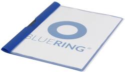 BLUERING Gyorsfűző klip mappa A4, műanyag 60laphoz fém klippes Bluering® kék (894403)