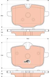 TRW set placute frana, frana disc TRW GDB1869 - piesa-auto