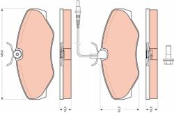 TRW set placute frana, frana disc TRW GDB1760 - piesa-auto