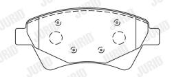 JURID set placute frana, frana disc JURID 573124J - piesa-auto