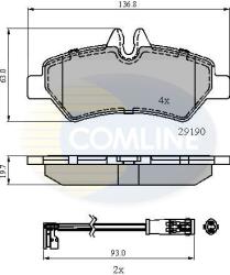 COMLINE set placute frana, frana disc COMLINE CBP21556 - piesa-auto