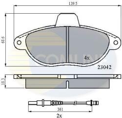 COMLINE set placute frana, frana disc COMLINE CBP2714 - piesa-auto