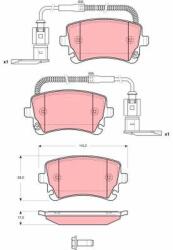TRW set placute frana, frana disc TRW GDB1508 - piesa-auto