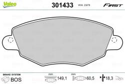 VALEO set placute frana, frana disc VALEO 301433 - piesa-auto