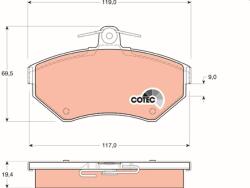 TRW set placute frana, frana disc TRW GDB1266 - piesa-auto