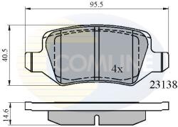 COMLINE set placute frana, frana disc COMLINE CBP01149 - piesa-auto