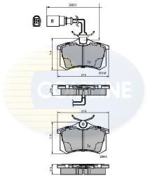 COMLINE set placute frana, frana disc COMLINE CBP1797 - piesa-auto