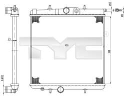 TYC 726-0017-R Radiator, racire motor