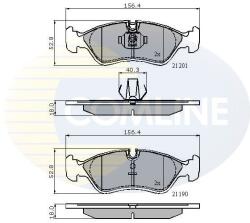 COMLINE set placute frana, frana disc COMLINE CBP01007