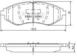 NIPPARTS set placute frana, frana disc NIPPARTS J3600911 - piesa-auto