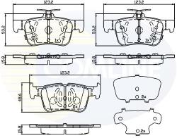 COMLINE set placute frana, frana disc COMLINE CBP32243 - piesa-auto