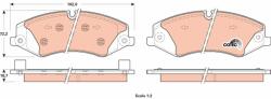 TRW set placute frana, frana disc TRW GDB1898 - piesa-auto