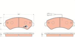 TRW set placute frana, frana disc TRW GDB1703 - piesa-auto
