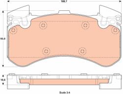 TRW set placute frana, frana disc TRW GDB1911 - piesa-auto