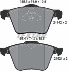 TEXTAR set placute frana, frana disc TEXTAR 2414201 - piesa-auto
