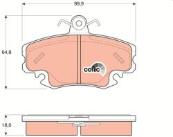 TRW set placute frana, frana disc TRW GDB1332 - piesa-auto