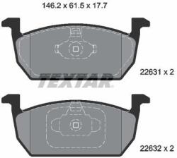 TEXTAR set placute frana, frana disc TEXTAR 2263101 - piesa-auto