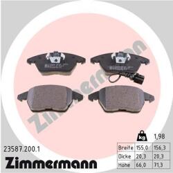 ZIMMERMANN set placute frana, frana disc ZIMMERMANN 23587.200. 1 - piesa-auto