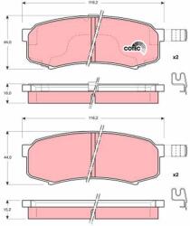 TRW set placute frana, frana disc TRW GDB3110 - piesa-auto