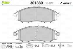 VALEO set placute frana, frana disc VALEO 301889 - piesa-auto