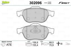 VALEO set placute frana, frana disc VALEO 302096 - piesa-auto