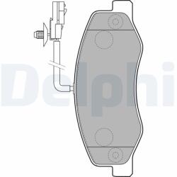 DELPHI set placute frana, frana disc DELPHI LP2192 - piesa-auto