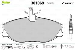 VALEO set placute frana, frana disc VALEO 301069 - piesa-auto