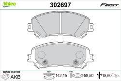 VALEO set placute frana, frana disc VALEO 302697 - piesa-auto