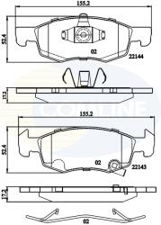 COMLINE set placute frana, frana disc COMLINE CBP32301 - piesa-auto