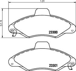 Hella Pagid set placute frana, frana disc HELLA PAGID 8DB 355 019-291 - piesa-auto