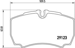 BREMBO set placute frana, frana disc BREMBO P A6 023 - piesa-auto