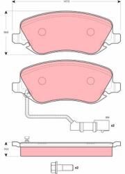 TRW set placute frana, frana disc TRW GDB1489 - piesa-auto
