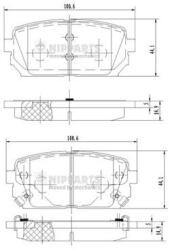 NIPPARTS set placute frana, frana disc NIPPARTS N3610309 - piesa-auto