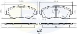 COMLINE set placute frana, frana disc COMLINE CBP31112 - piesa-auto