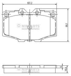 NIPPARTS set placute frana, frana disc NIPPARTS J3602036 - piesa-auto