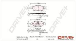 DRIVE+ set placute frana, frana disc DRIVE+ DP1010.10. 0293